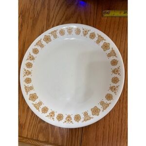 Corelle Butterfly Gold Plate • 8.5" • Vintage Floral • 1970s • Golden Moti